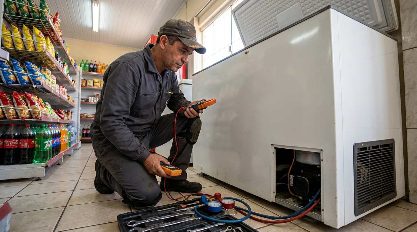 Conserto de placa eletrônica de freezer em Campos Elísios, Anápolis‑GO